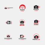 Vector Red and Black Icons for Photographers (9)