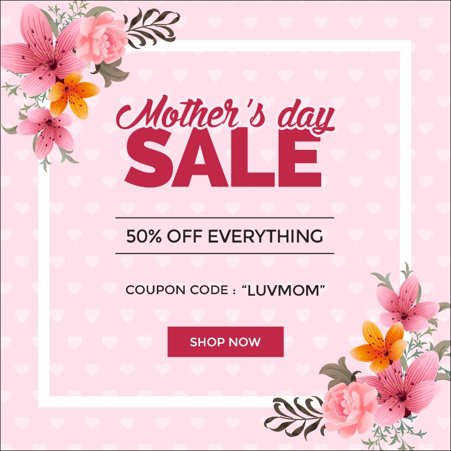 Mother’s Day Sale Instagram Banner Template Customizable – The Great ...